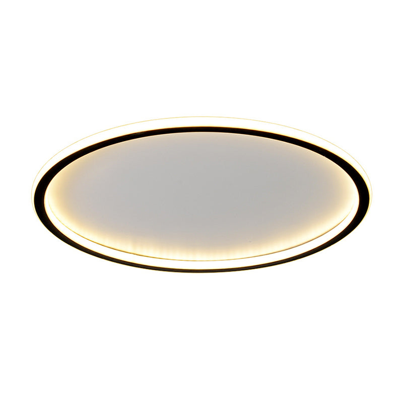 Anillo de aluminio LED empotrado montaje en techo estilo moderno 1 luz montaje empotrado luces