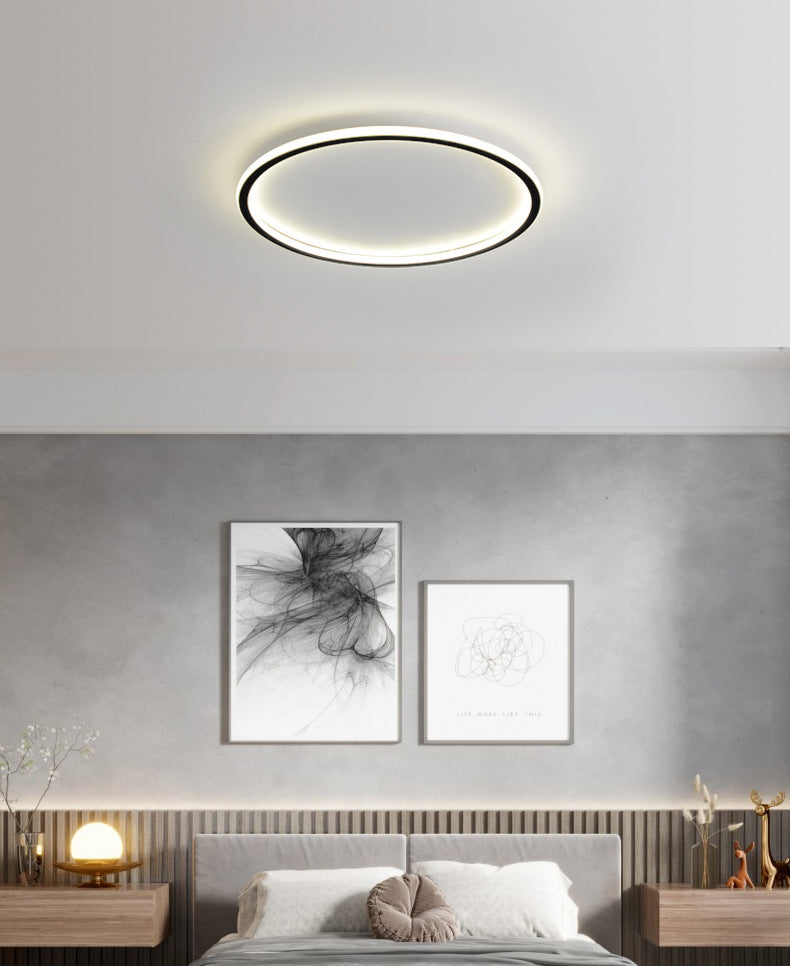 Anillo de aluminio LED empotrado montaje en techo estilo moderno 1 luz montaje empotrado luces