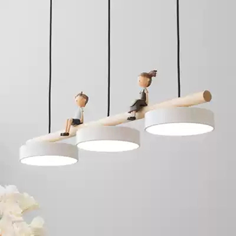 Circle Island Pendant LED Nordic Modern Modern Plafond Pendant Light for Dining Room