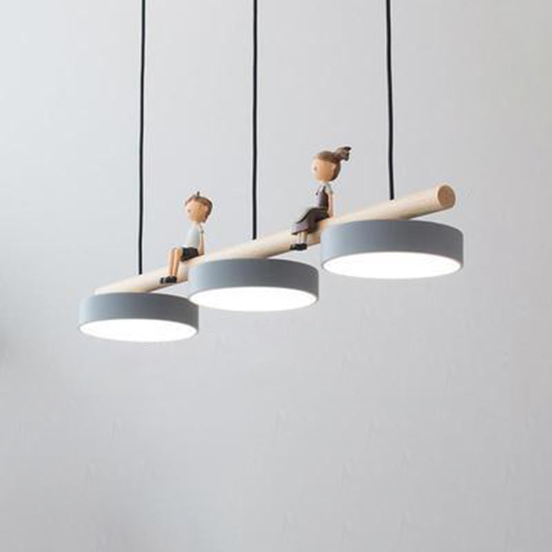 Circle Island Pendant LED Nordic Modern Modern Plafond Pendant Light for Dining Room