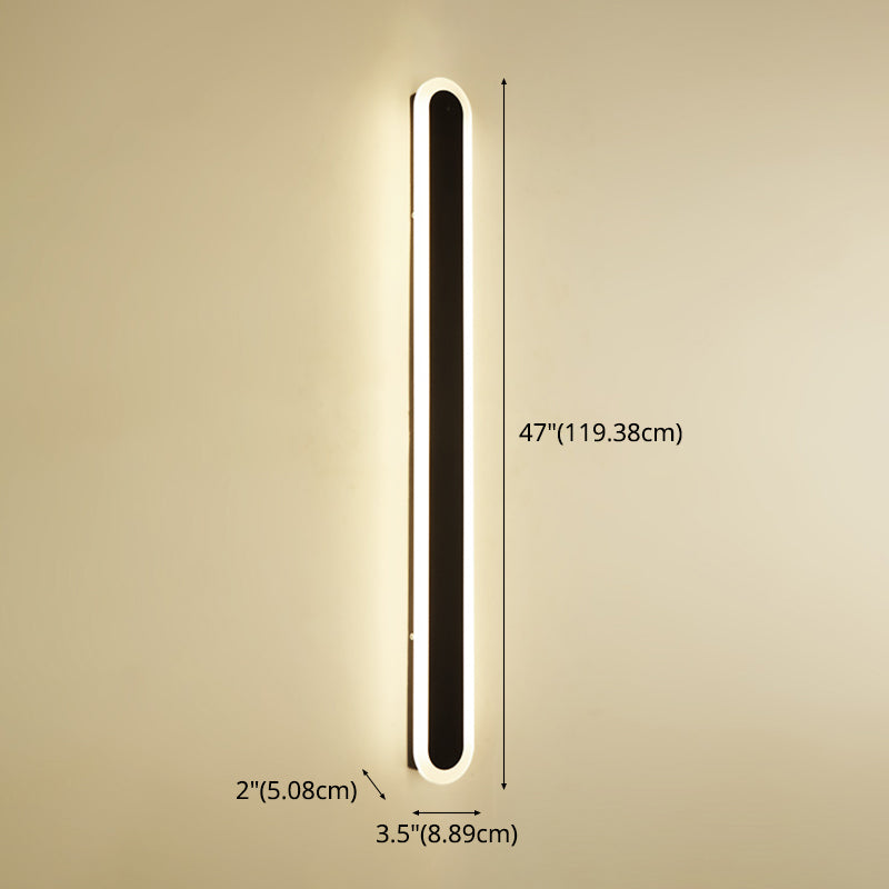 1-Light Black Minimalisme Appareils luminaires