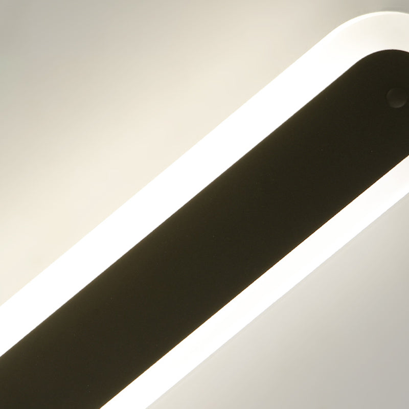 1-Light Black Minimalisme Appareils luminaires