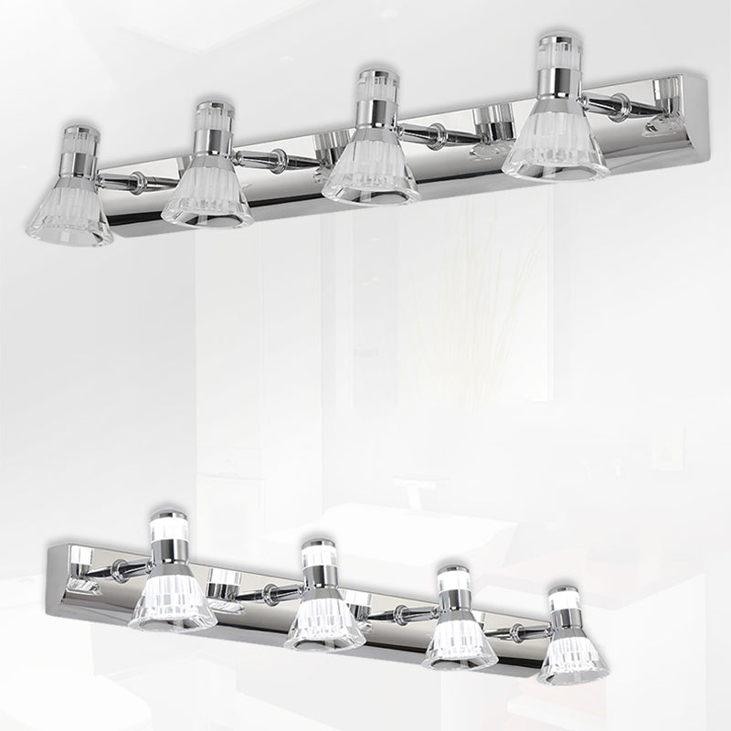 Metal Mirror Wall Lights Modern Simple Stlye Multi Heads Wall Mount Fixture