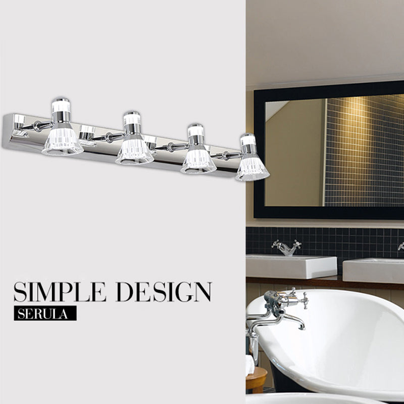 Metal Mirror Wall Lights Modern Simple Stlye Multi Heads Wall Mount Fixture