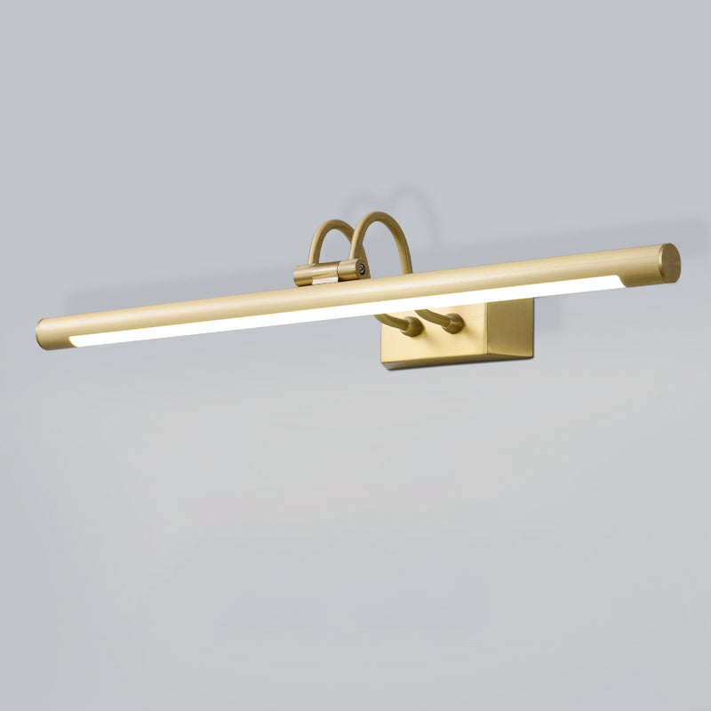 Metal linear Shade Mirror Wall Lights Modern 1 Head Wall Mount Fixture