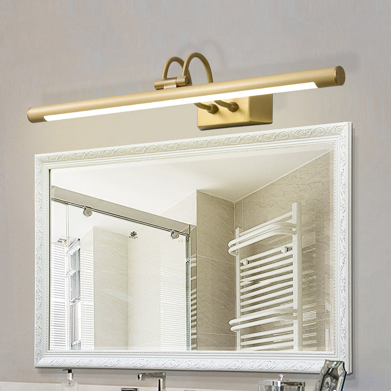 Metal linear Shade Mirror Wall Lights Modern 1 Head Wall Mount Fixture