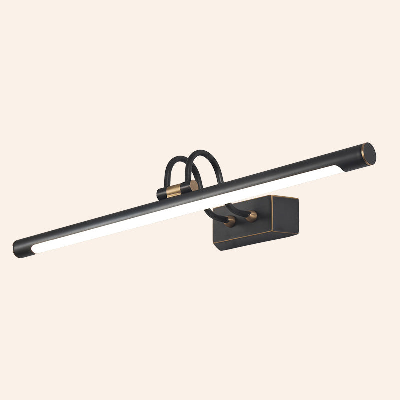 Metal linear Shade Mirror Wall Lights Modern 1 Head Wall Mount Fixture