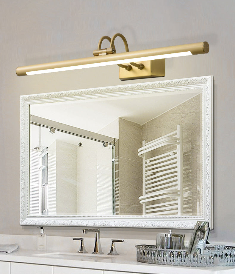 Metal linear Shade Mirror Wall Lights Modern 1 Head Wall Mount Fixture