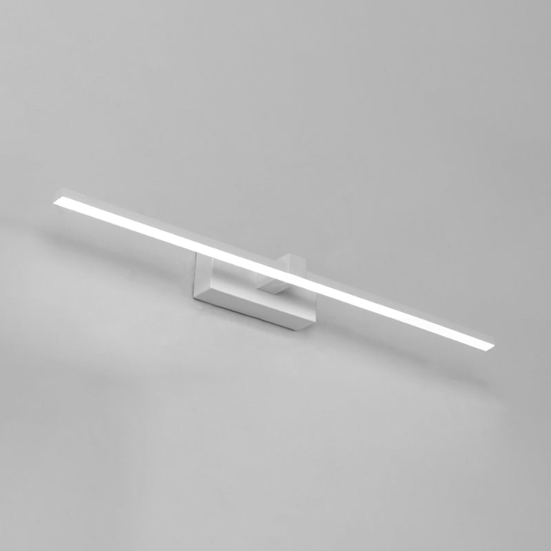 Metal Sombra lineal Mirro Luces de pared Modern 1 Cabeza de montaje en la pared en blanco