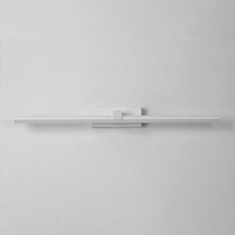 Metal Sombra lineal Mirro Luces de pared Modern 1 Cabeza de montaje en la pared en blanco