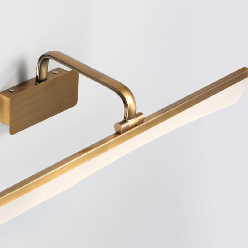 Metall Linear Schattenspiegel Wandleuchten moderne 1 Kopfwandhalterung in Messing