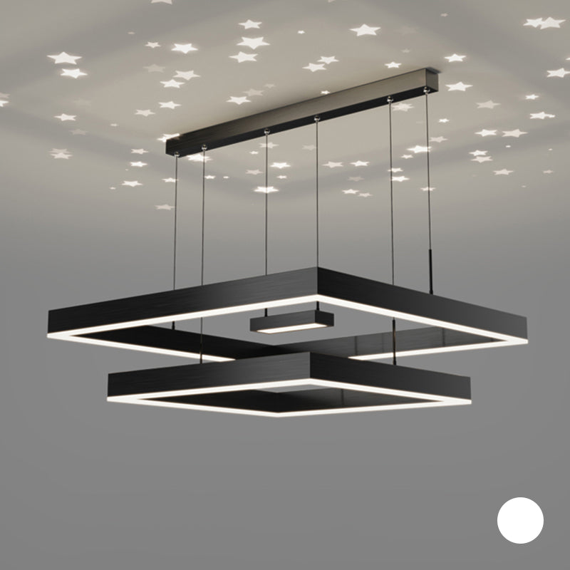 Modern Chandelier Lights Multiple Squares Chandelier Lighting Fixtures