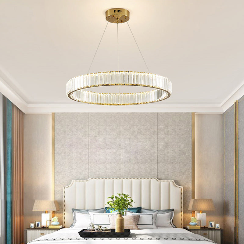 Modern Light Luxury Crystal Style LED Pendant Chandelier Light for Living Room Dining Room Hotel