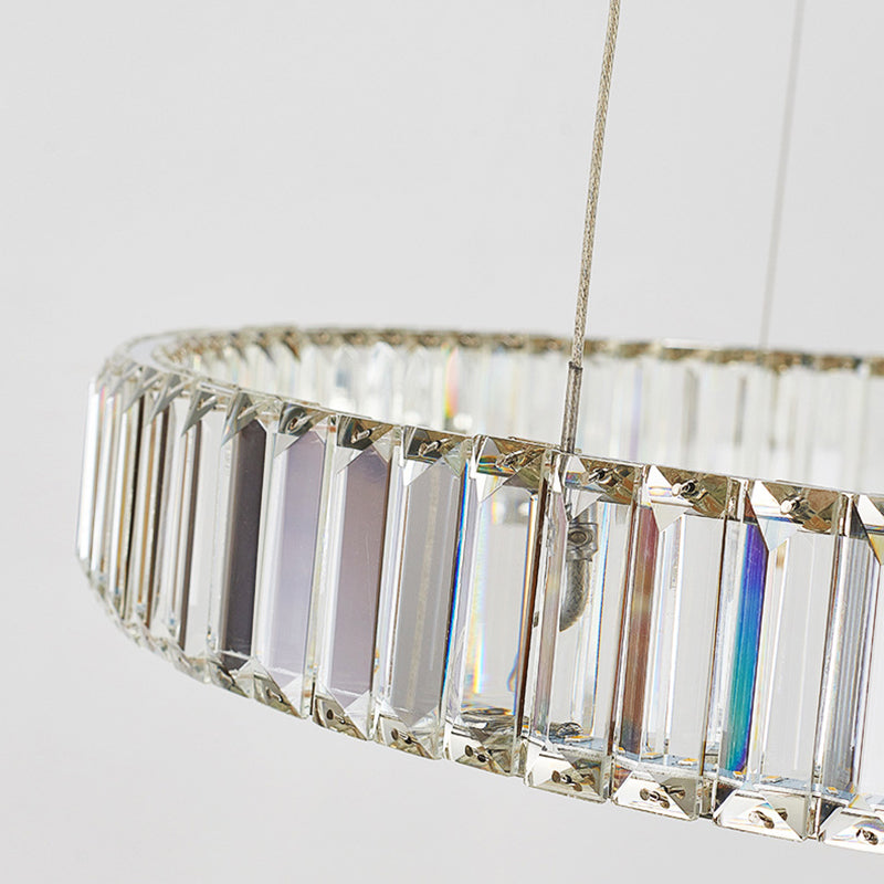 Modern Light Luxury Crystal Style LED Pendant Chandelier Light for Living Room Dining Room Hotel