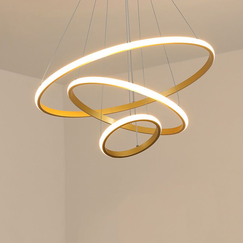 Simple Nordic Modern Caractéristique Style LED Hanging Chandelier Light for Dining Room