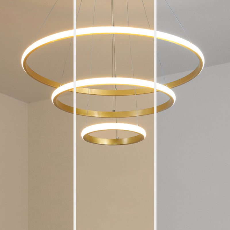 Simple Nordic Modern Caractéristique Style LED Hanging Chandelier Light for Dining Room