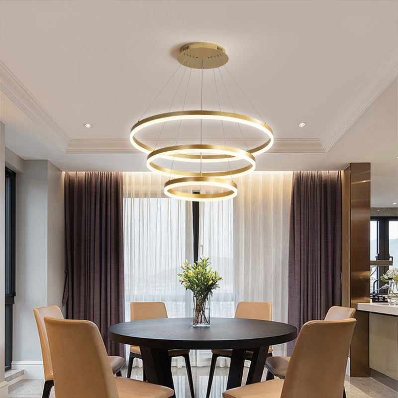 Pendre suspendant à lad la LED de style européen moderne pour salle à manger du salon