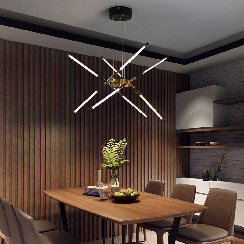 Luci a sospensione a sospensione in metallo Lampade sospese contemporanee per soggiorno