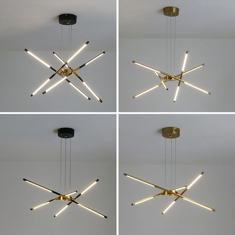 Luci a sospensione a sospensione in metallo Lampade sospese contemporanee per soggiorno