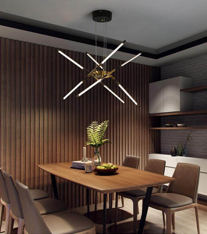 Luci a sospensione a sospensione in metallo Lampade sospese contemporanee per soggiorno