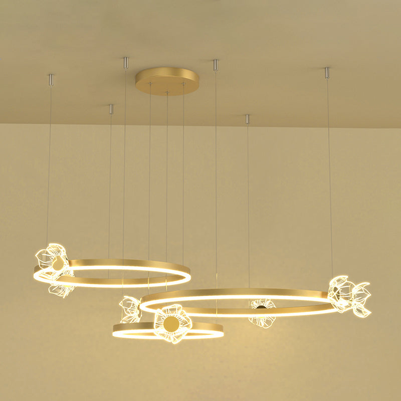 Plafond de cercle en métal à plusieurs niveaux