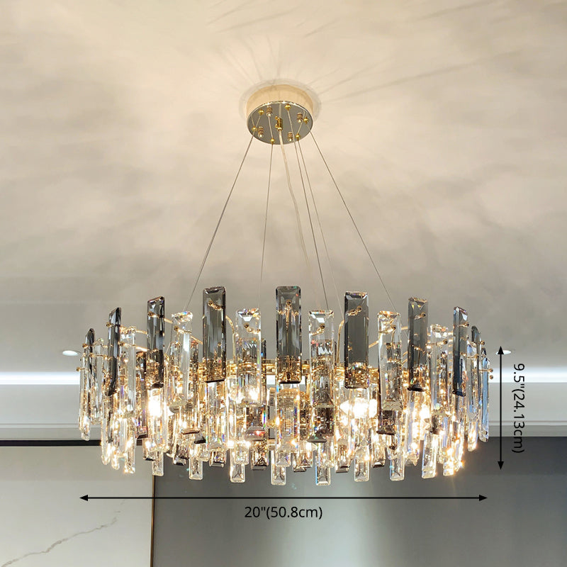 Luz de lámpara de araña moderna accesorios de iluminación de araña de araña circular