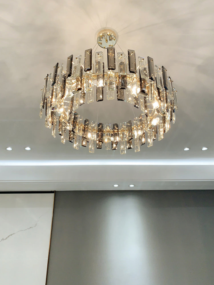 Luz de lámpara de araña moderna accesorios de iluminación de araña de araña circular