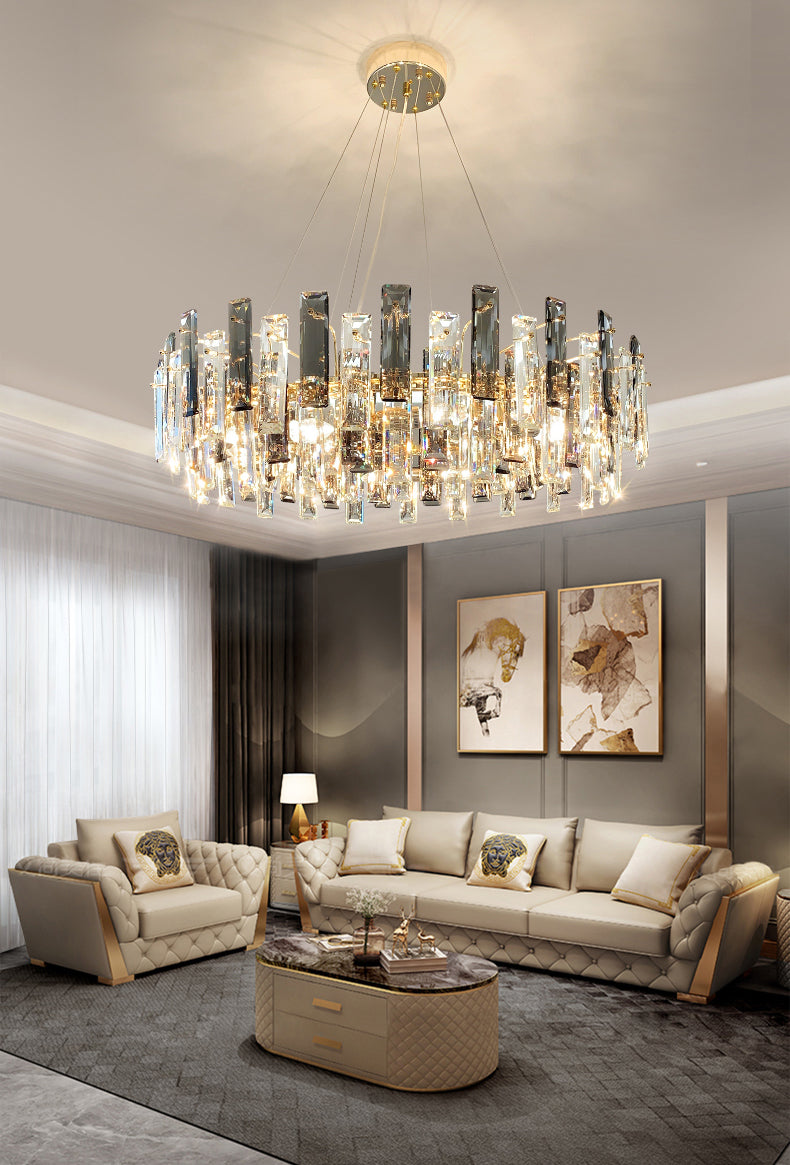 Luz de lámpara de araña moderna accesorios de iluminación de araña de araña circular