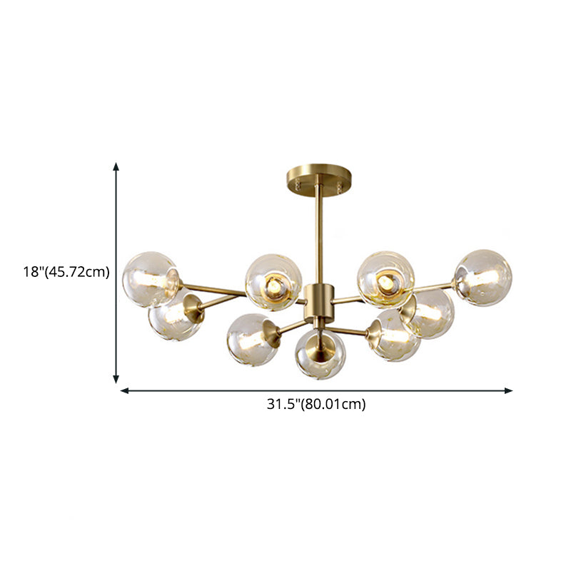 Modern Pendant Light Circular Chandelier Pendant Lighting Glass Pendant Chandelier