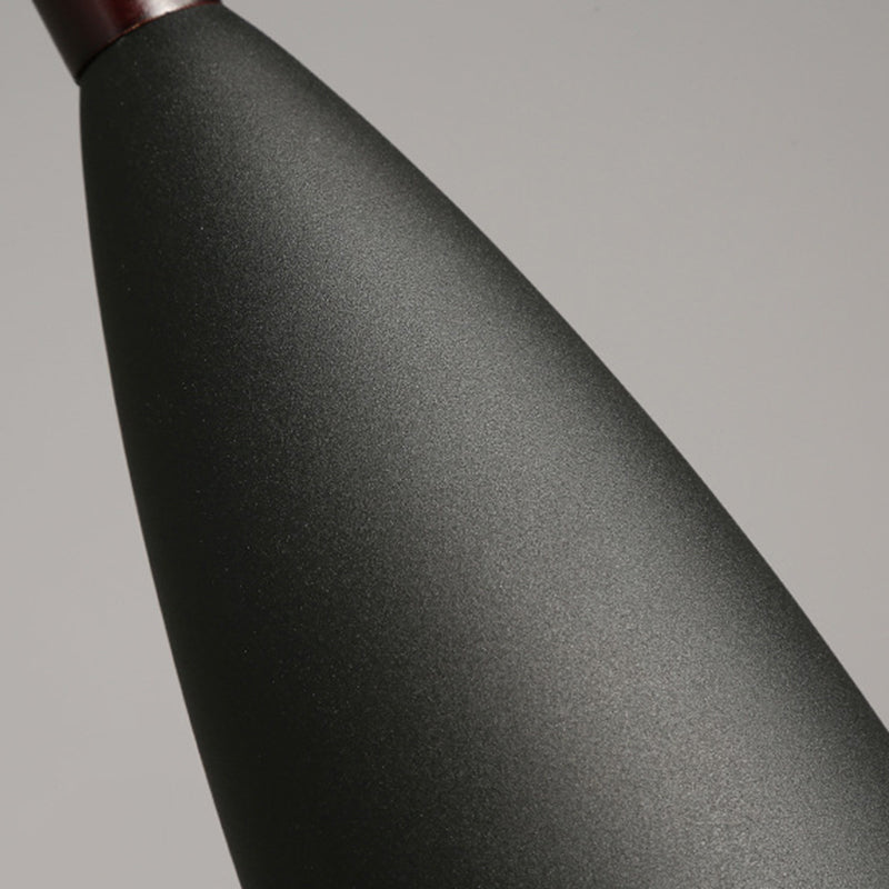 Pendant multi-lumière à teinte conique à 3 légers, luminaire de plafond multi-pendentif en métal minimaliste