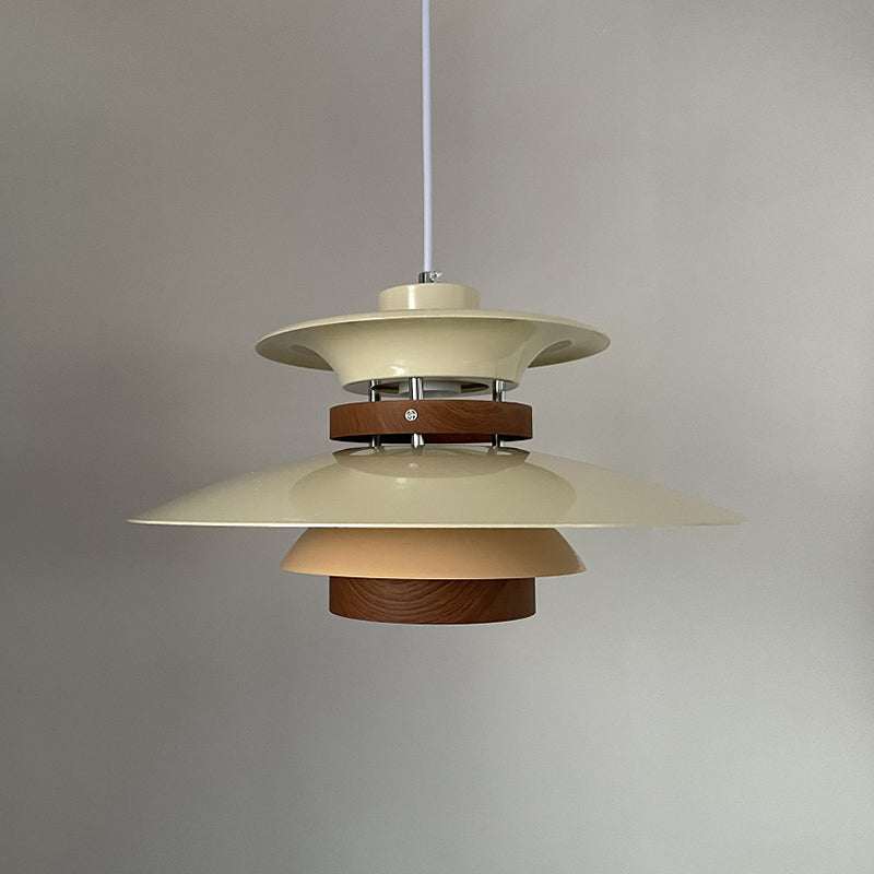 Simplicity Nordic Style Hanging Pendant Lamp, 2-Tier Zinc Single Pendant Lights for Living Room