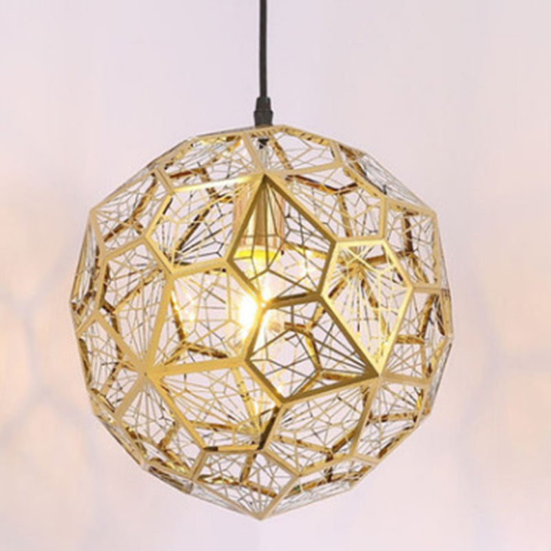 1-Light Metal Suspended Lighting Fixture Contemporary Pendant Light Kit for Dining Room