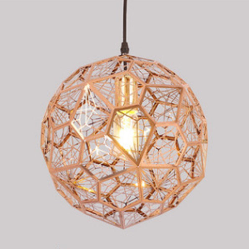 1-Light Metal Suspended Lighting Fixture Contemporary Pendant Light Kit for Dining Room