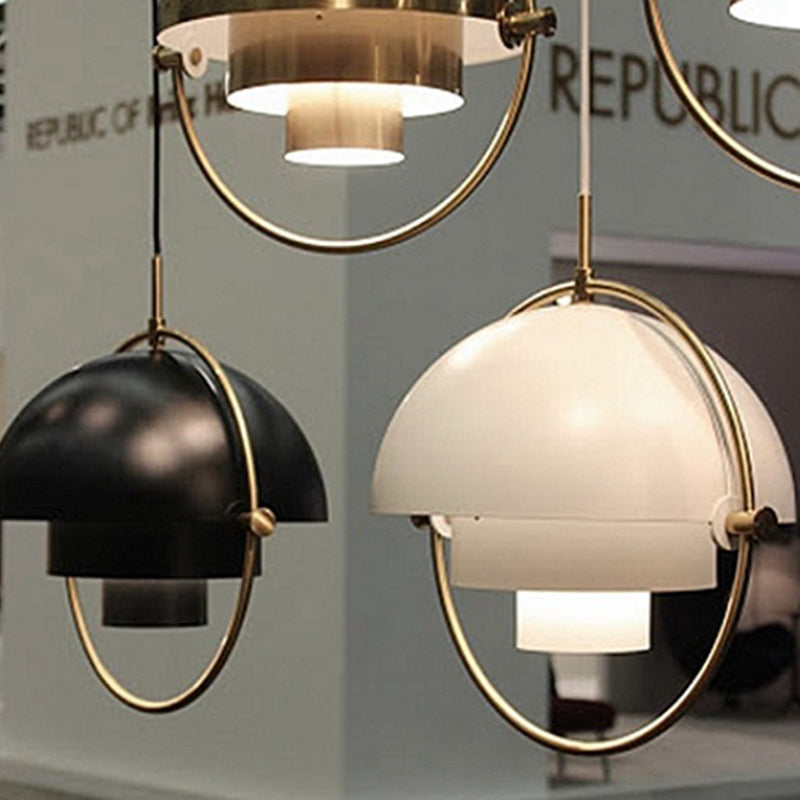 Luce a sospensione contemporanea in metallo Luce sospesa a 1 luce per sala da studio