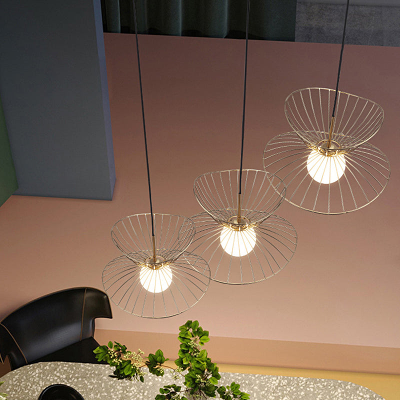 Iron Iron Contemporary sospeso a sospensione Light 1 ciondolo a 1 luce per sala da pranzo