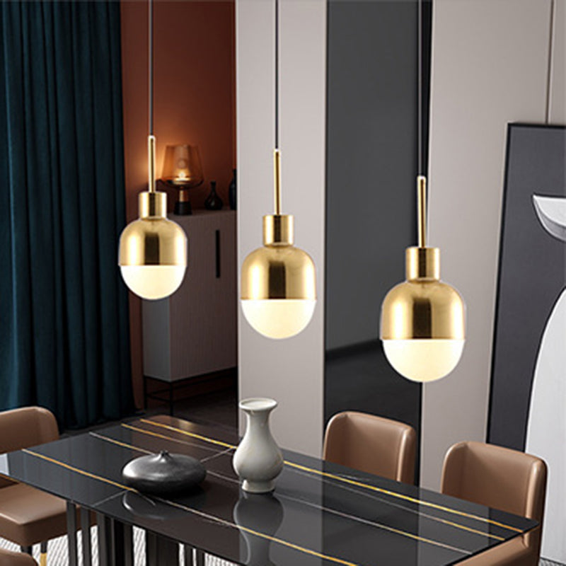 Luminaire pendentif en métal contemporain 1 lumière plafond suspendu plafond