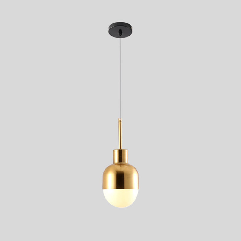 Luminaire pendentif en métal contemporain 1 lumière plafond suspendu plafond