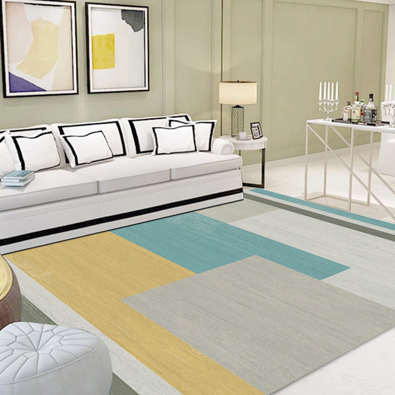 Simplicity Home Decoration Rug Graphic Pattern Area Carpet Polyester Non-Slip Backing Indoor Rug