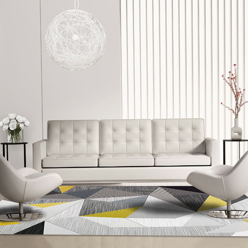 Simplicity Home Decoration Rug Graphic Pattern Area Carpet Polyester Non-Slip Backing Indoor Rug