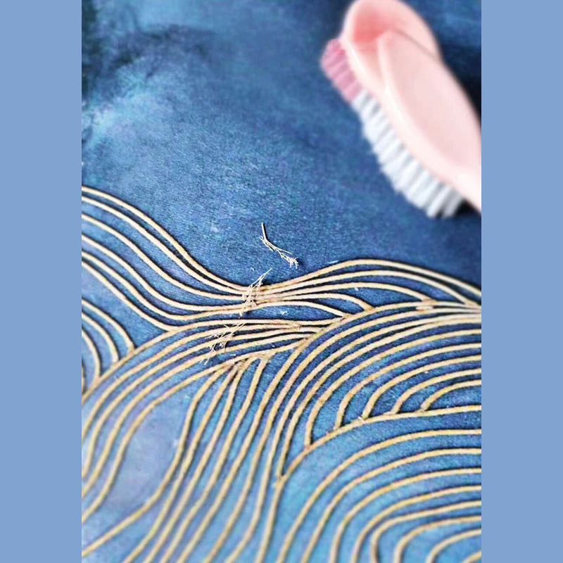 Modern Indoor Carpet Contrast Panel Polyester Rug Stain Resistant Carpet for Bedside