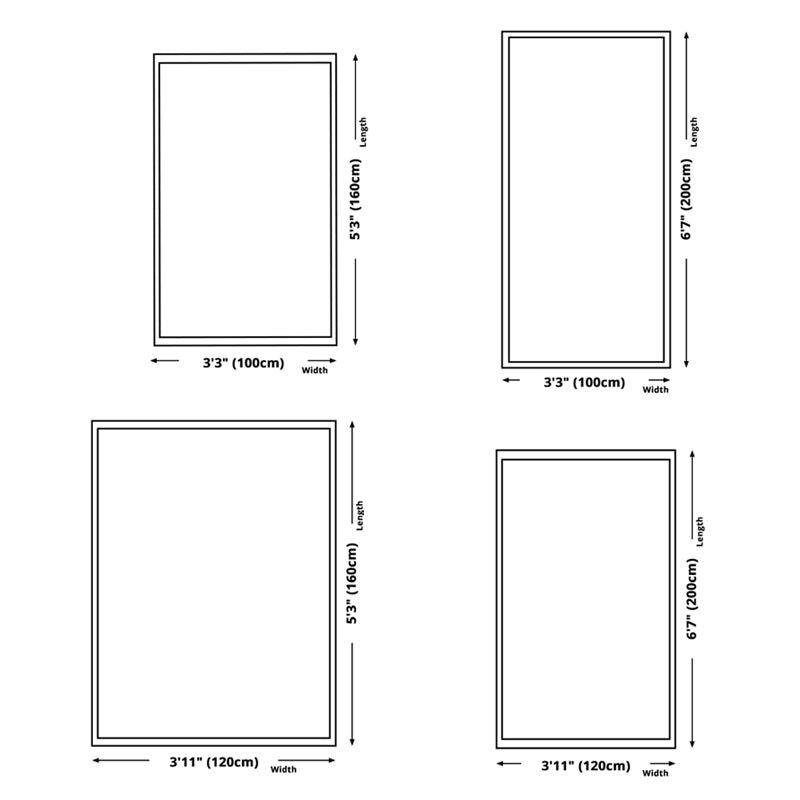 Navy Modern Carpet Polyester Striped Carpet Non-Slip Backing Area Carpet for Living Room