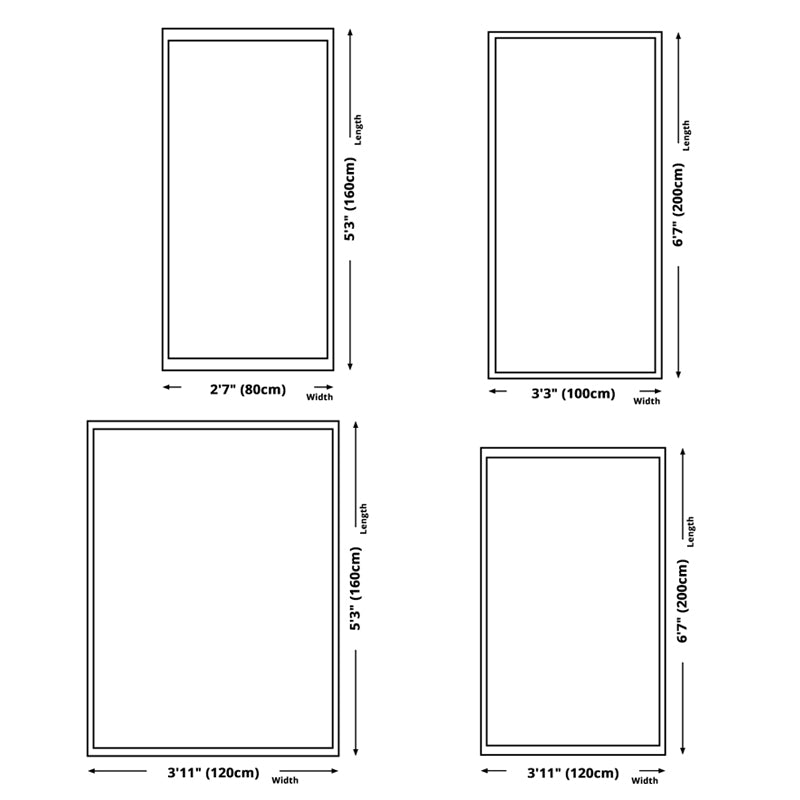 Modern Indoor Rug Minimalist Fish Print Polyster Carpet Washable Anti-Slip Carpet for Living Room