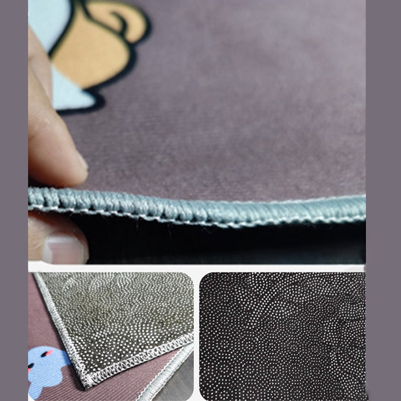 Simplicity Triangle Pattern Carpet Polyester Area Rug Pet Friendly Indoor Carpet for Living Room