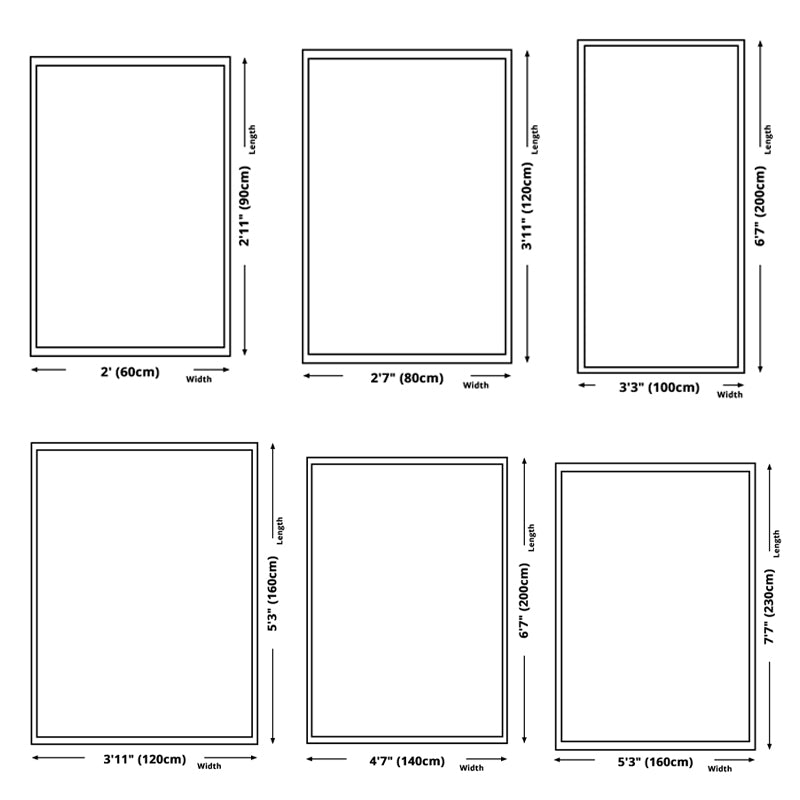 Comfortable Area Rug Geometric Print Polyester Rug Stain Resistant Indoor Carpet