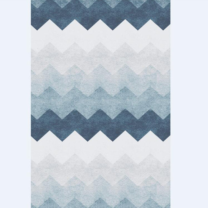 Minimalist Triangle Print Carpet Polyester Area Rug Non-Slip Backing Indoor Carpet for Living Room