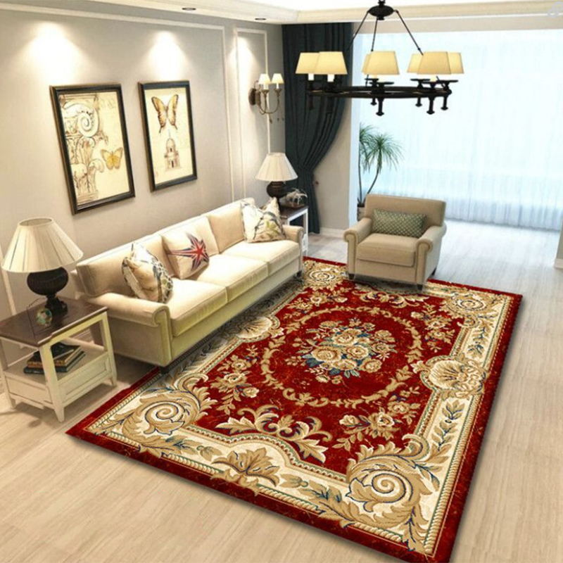 Alfombra retro de alfombra retro alfombra de respaldo sin deslizamiento para la decoración del hogar