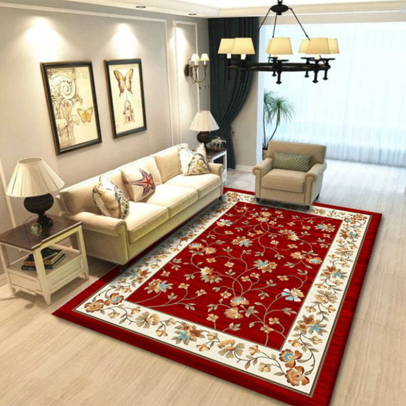 Alfombra retro de alfombra retro alfombra de respaldo sin deslizamiento para la decoración del hogar