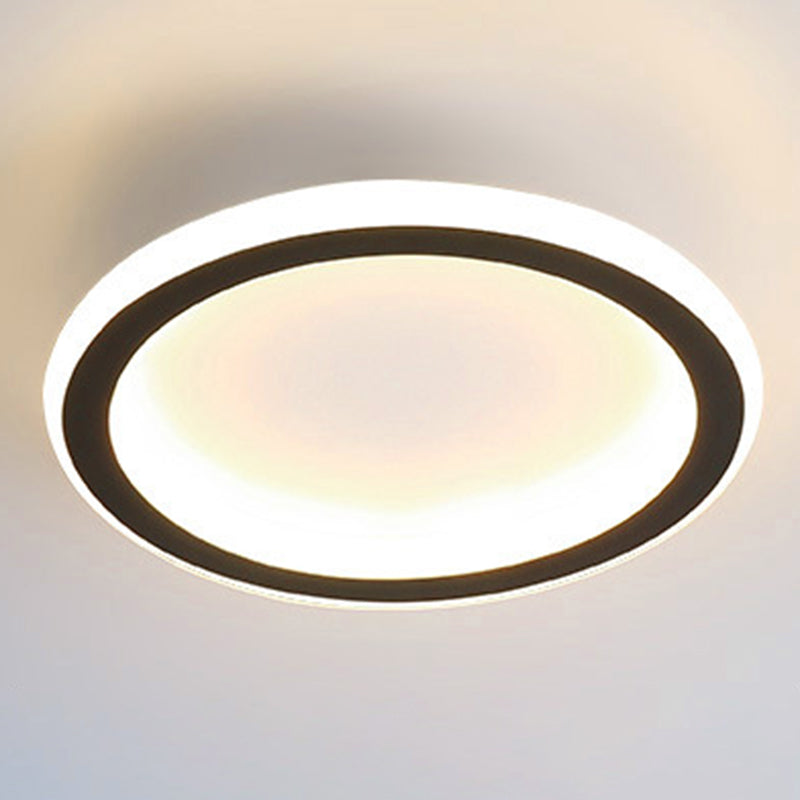 Dispositivo de techo de LED geométrico sencillo de iluminación de montaje de descarga de metal conciso para el corredor de pasillo