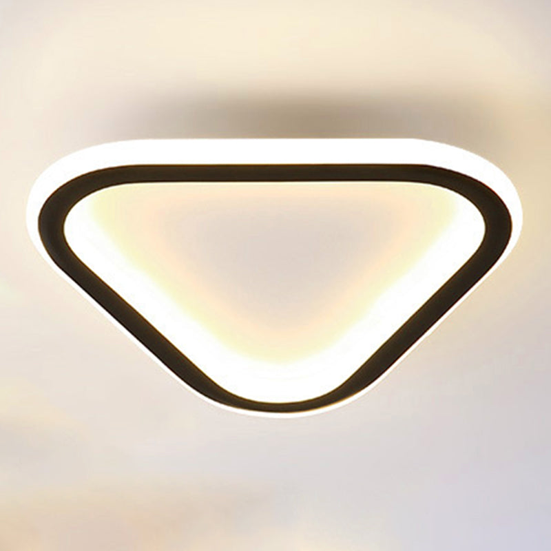 Dispositivo de techo de LED geométrico sencillo de iluminación de montaje de descarga de metal conciso para el corredor de pasillo