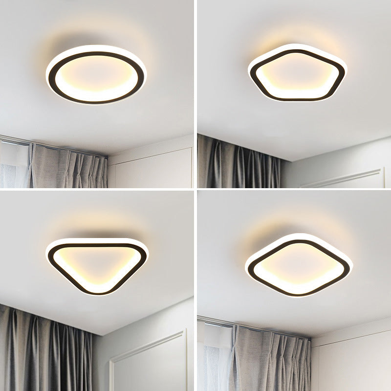 Geometric LED Ceiling Fixture Simple Concise Metal Flush Mount Lighting for Corridor Porch